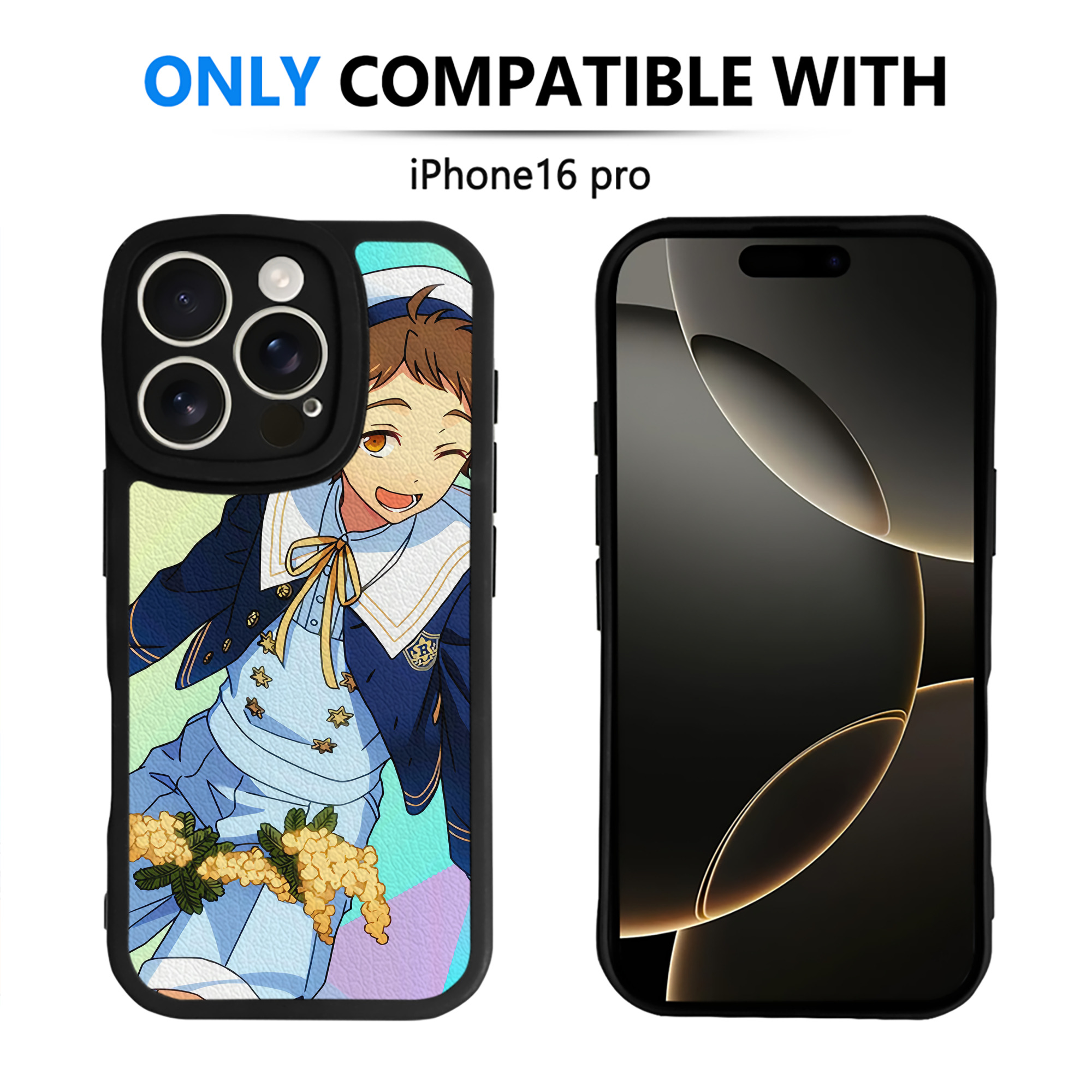 （画像用） あんさんぶるスターズ! Ensemble Stars 【iPhone 16シリーズ対応】シリコンスマホケース（レザー調） 材質：シリコン